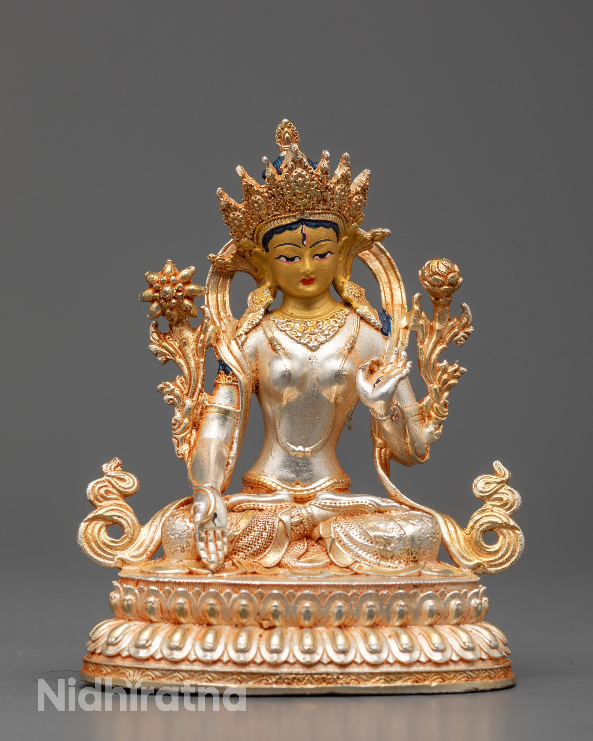 Goddess White Tara Statue | Tibetan Buddhist Longevity