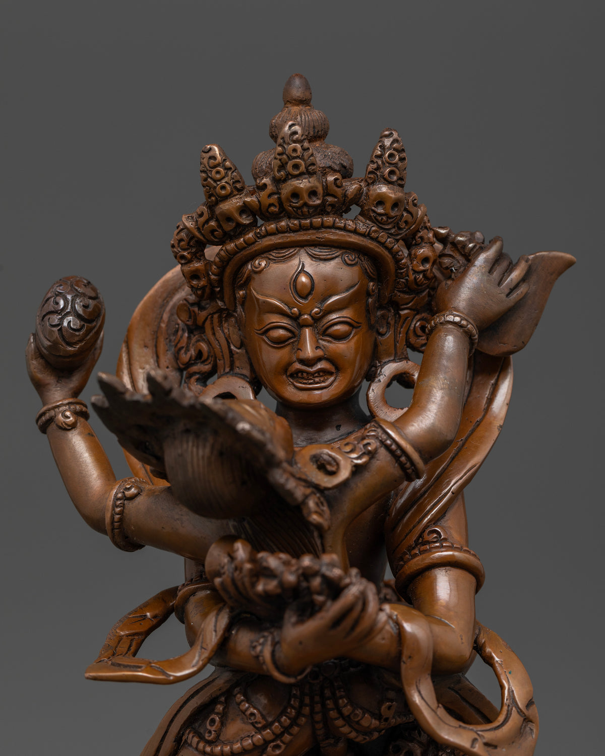 Chakrasamvara holding vajra bell kapala and kartika knife.