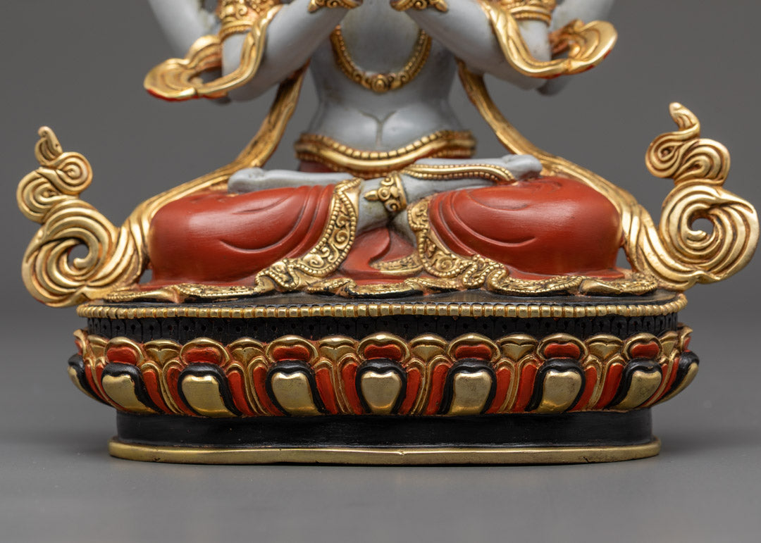 Chenrezig Copper Statue | Compassionate Bodhisattva