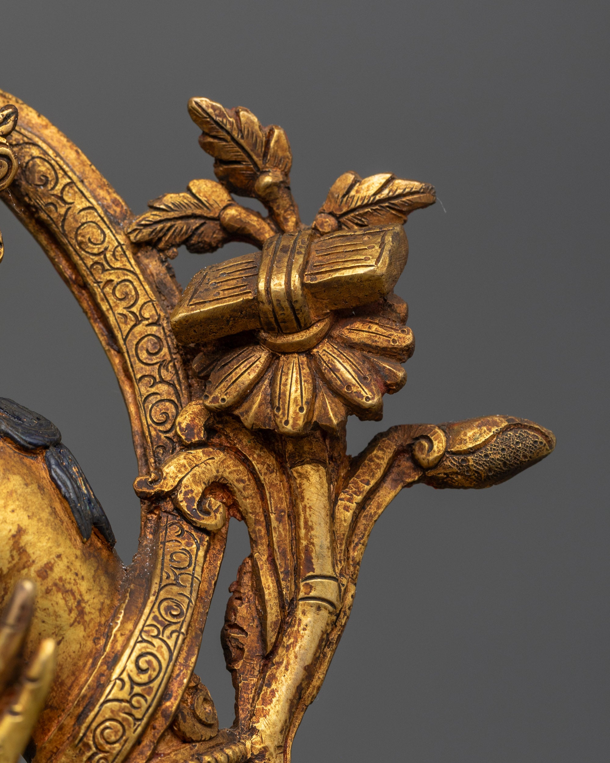 Antique Finish Five Bodhisattva Statue Set | Sacred Buddhist Set
