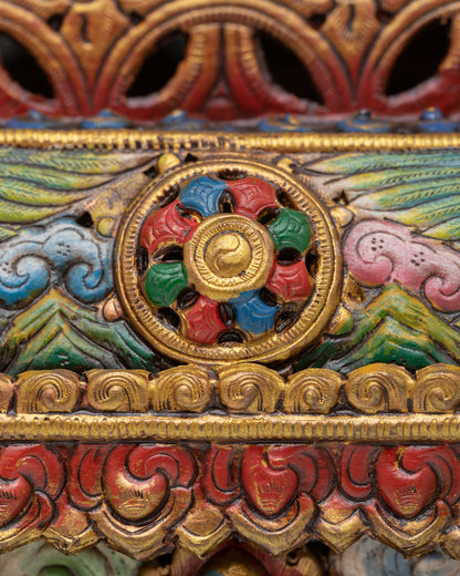 decorative altar censer base with four elephant trunk supports symbolizing strength and stability