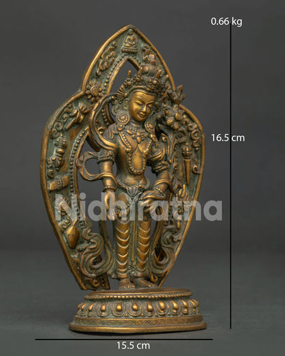Detailed Avalokiteshvara highlighting compassionate expression and Newari craftsmanship from Patan Nepal