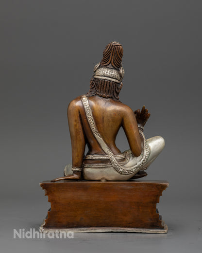 Detailed Lokeshwor buddhist statue by newari artisans of patan nepal.