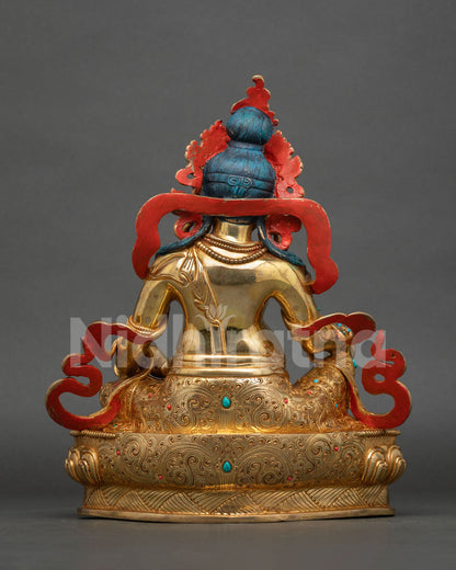 Dzambhala statue handcrafted by Newari artist from Nepal.