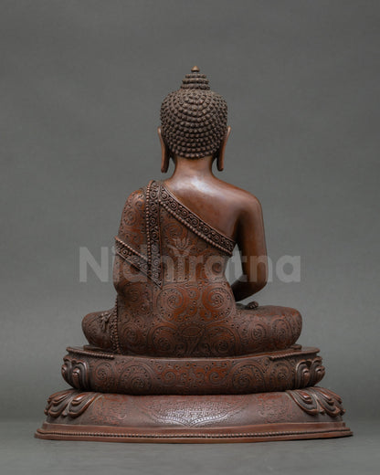 Nepalese Amitabha Buddha Meditation Artwork Made by Newari Artisans