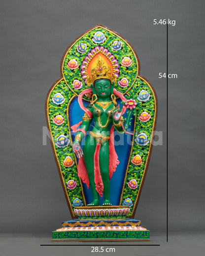 Standing Green Tara Statue