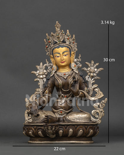 Green Tara Statue for Altar & Shrine | Goddess of Swift Protection