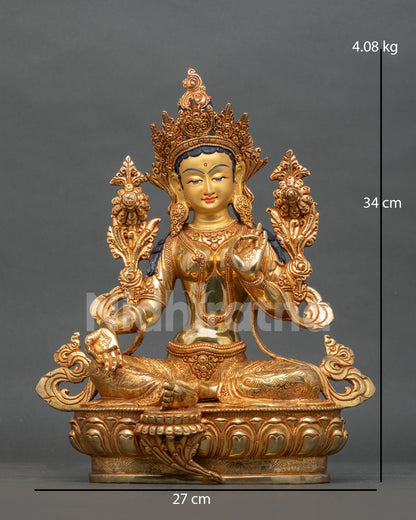 Green Tara Statue