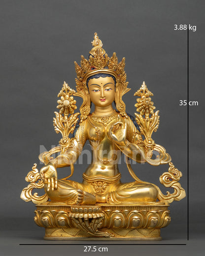 Green Tara Statue