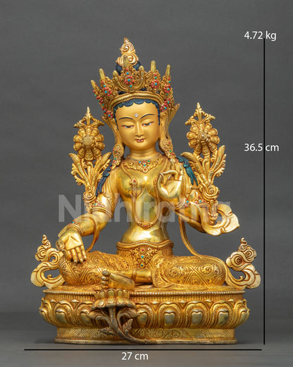 Green Tara Statue