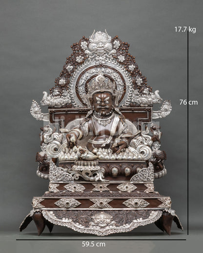 Dzambhala With Throne Statue
