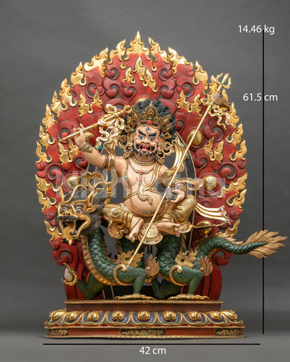 White Dzambhala Statue