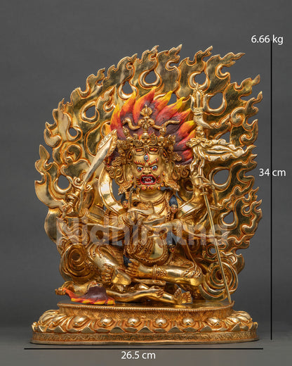 Four Arm Mahakala Statue