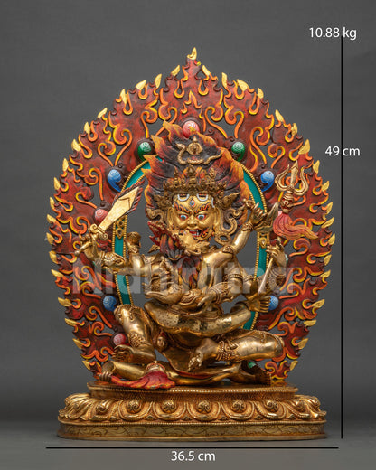 Four Arm Mahakala Statue