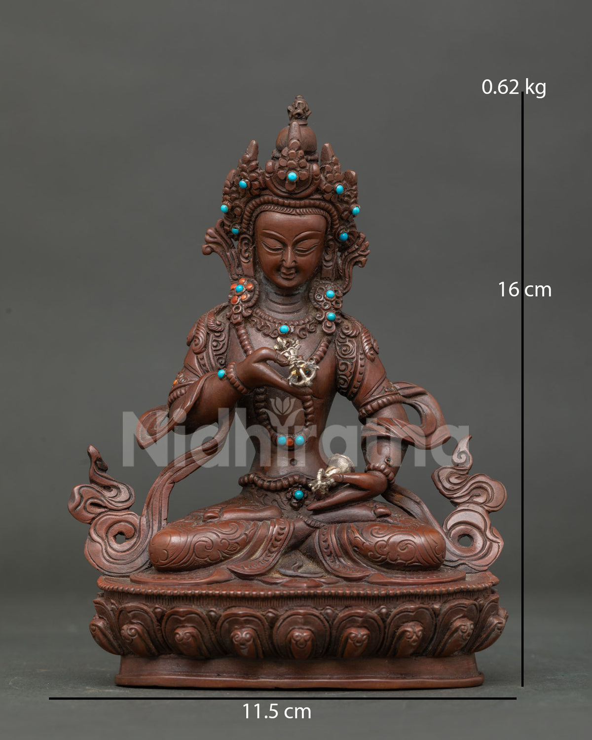 Vajrasattva Statue (Pure Sliver Vajra and Bell)