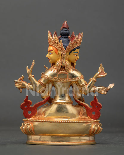 Finely crafted namgyalma statue for buddhist altar meditation space prayer room or personal shrine.