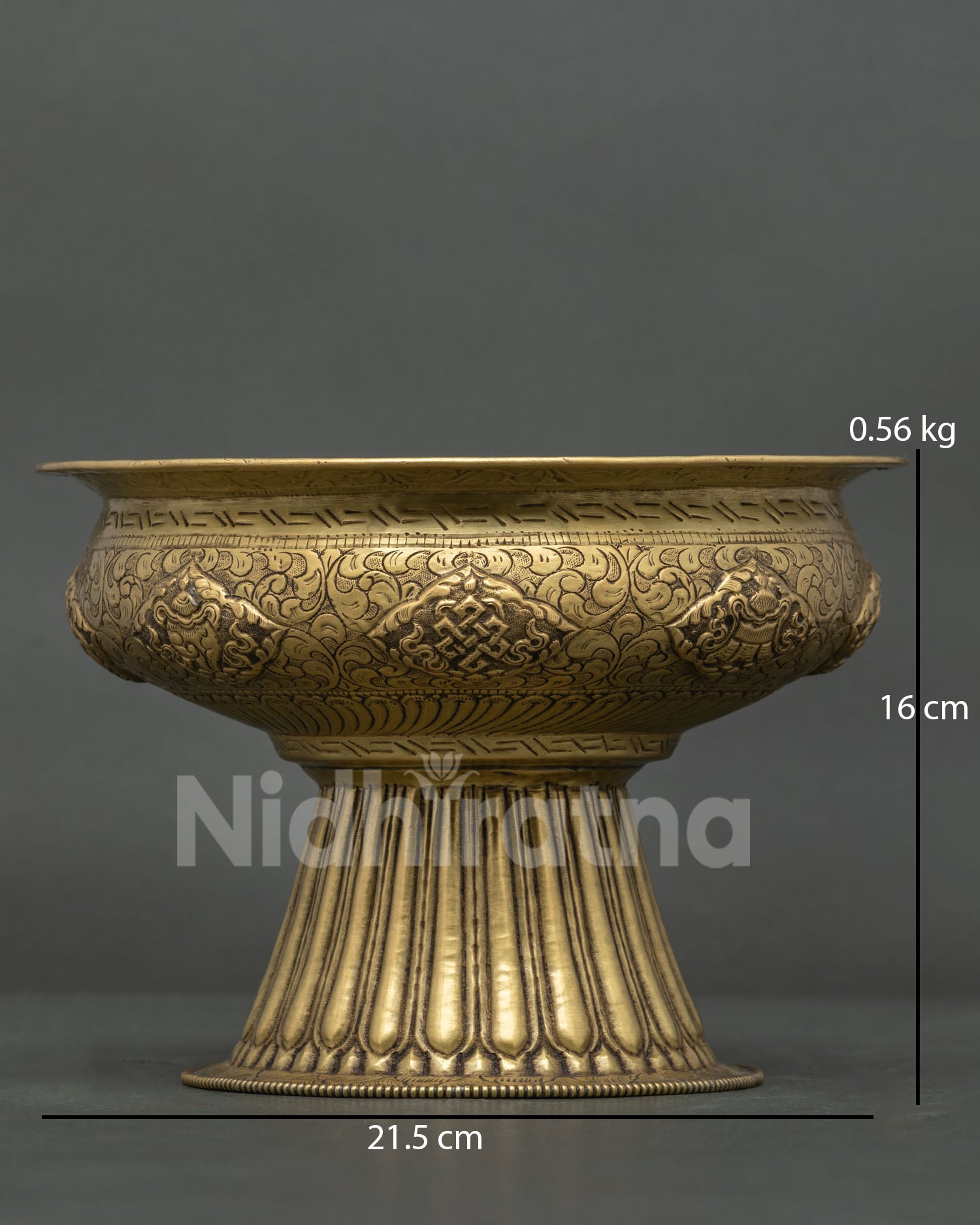 Food Offering Bowl handcrafted by Newari artisans from Patan, Nepal