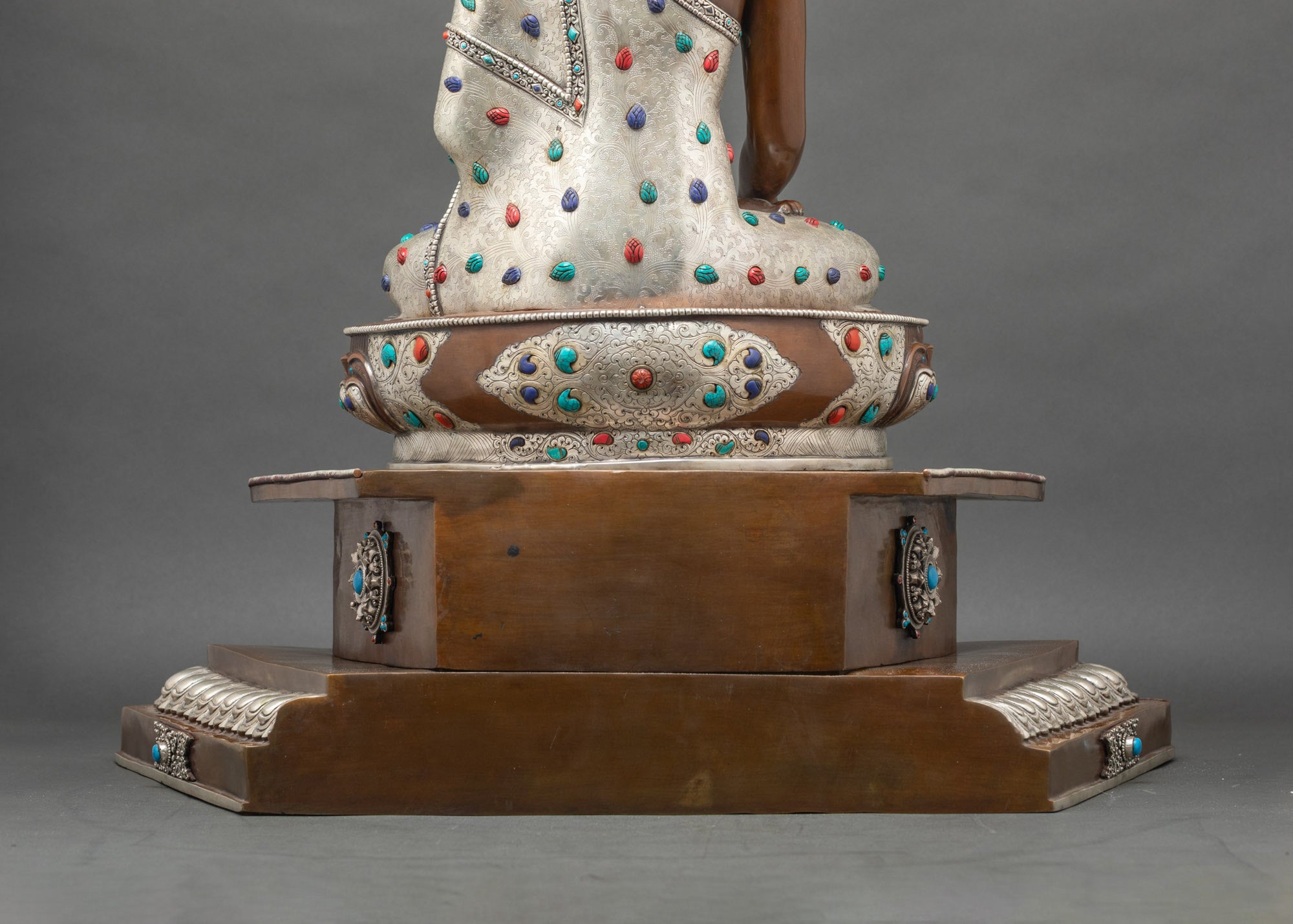 Buddha Shakyamuni Copper Statue Set | Traditional Himalayan Meditation Decor