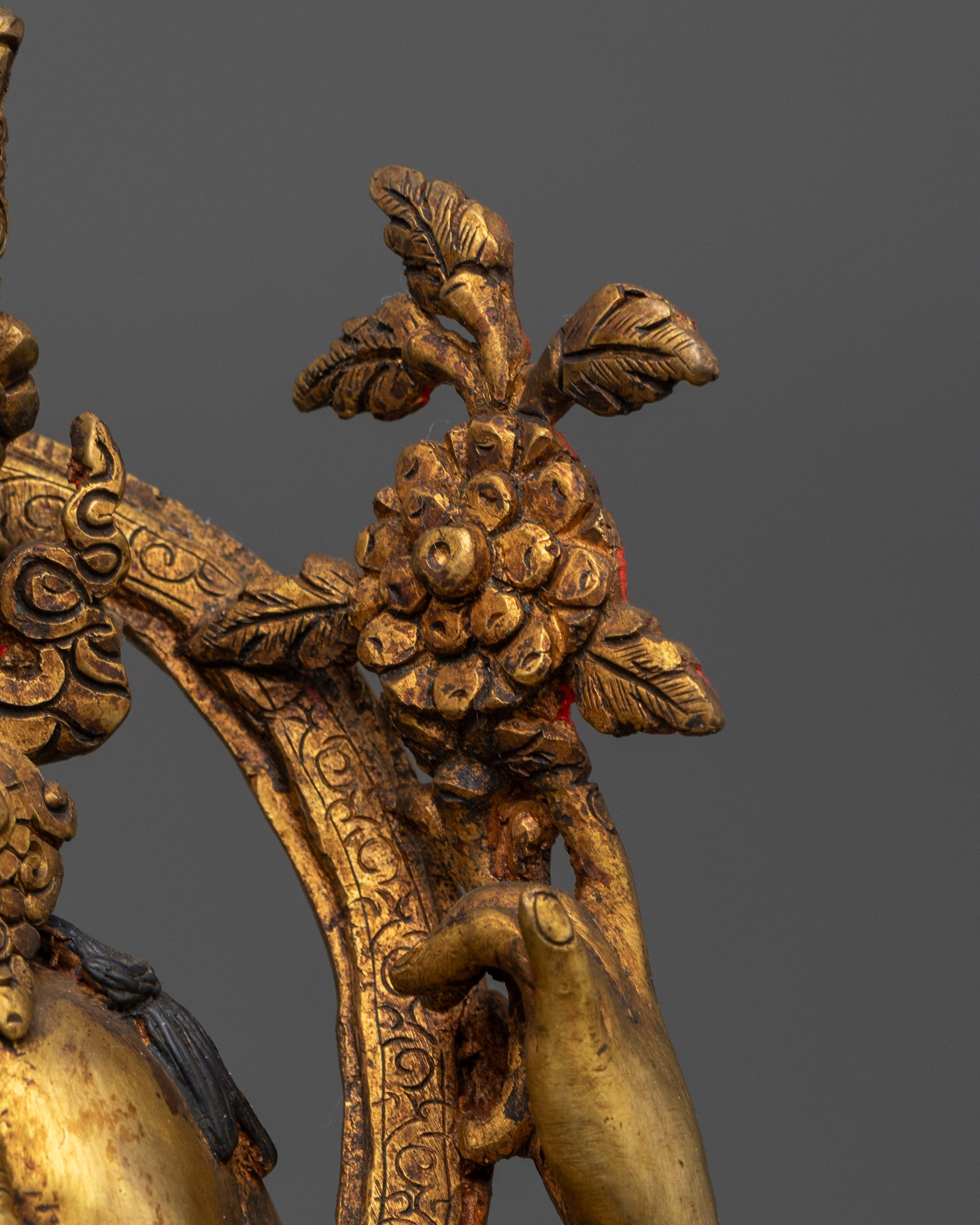 Antique Finish Five Bodhisattva Statue Set | Sacred Buddhist Set