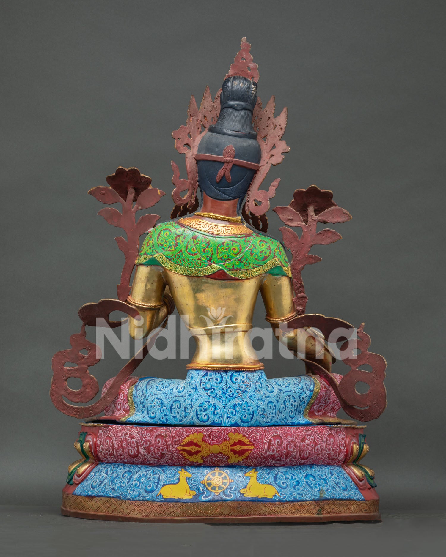 Grand Green Tara statue for home altar monastery meditation hall and sacred temple