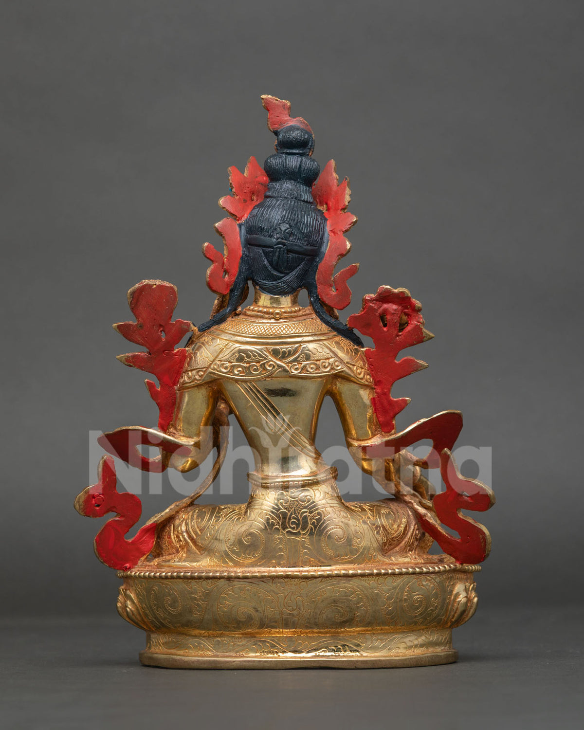 Green Tara Bodhisattva statue Mother of Liberation Vajrayana Buddhism.