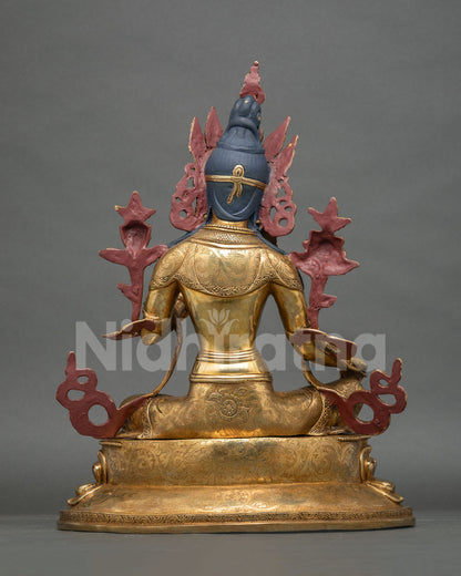 Green Tara Statue, Symbolizing Compassion Protection and Liberation