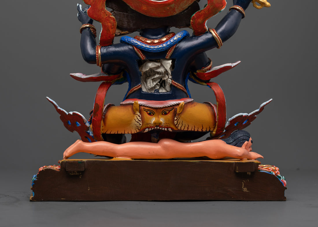 Four Armed Mahakala Statue: Protection & Prosperity