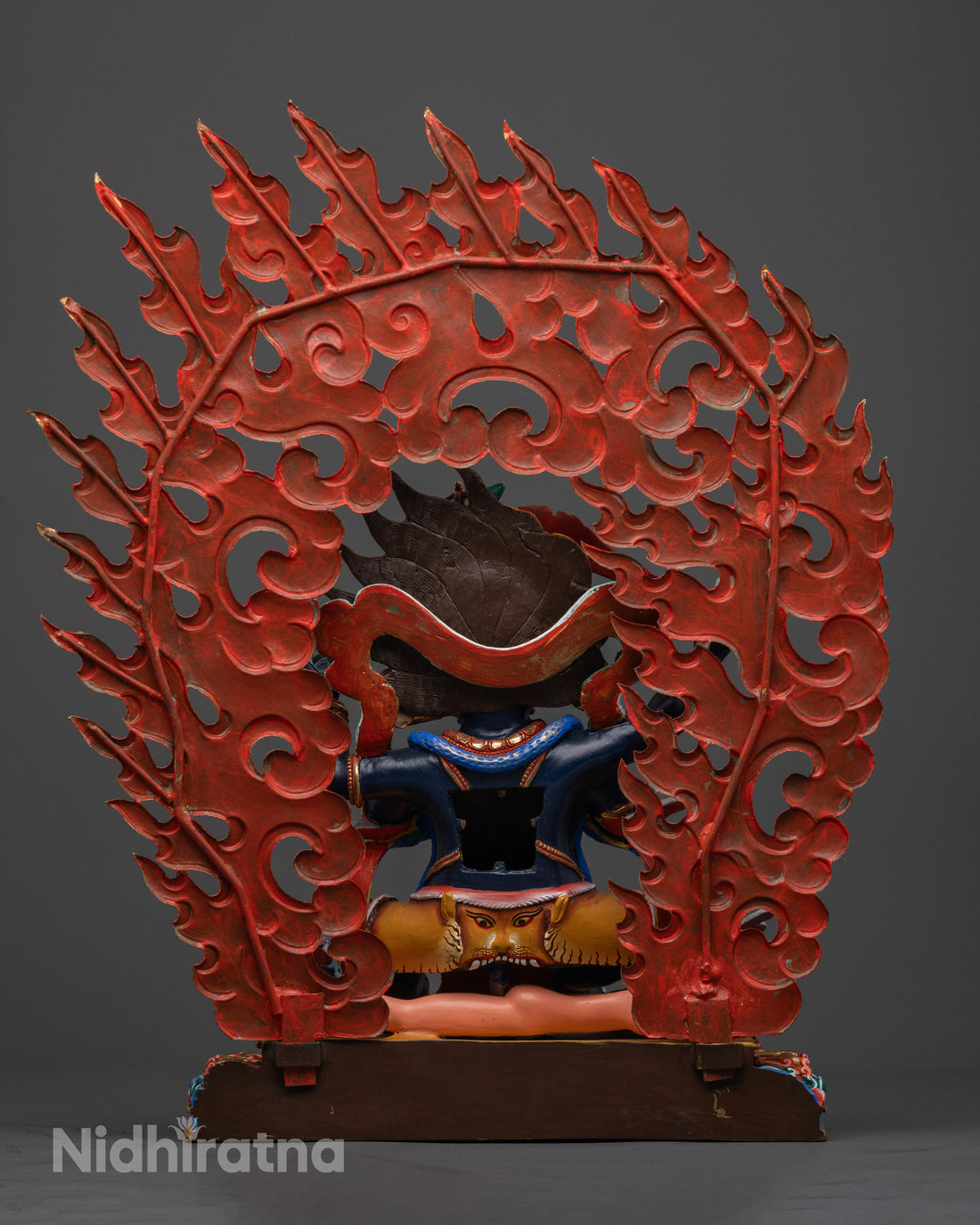 Four Armed Mahakala Statue: Protection & Prosperity