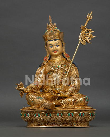 Guru Rinpoche Statue Padmasambhava Buddhist Sculpture Nepal