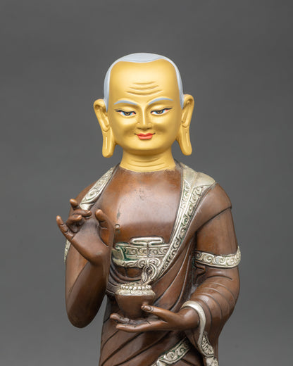 Shakyamuni Buddha with Two Disciples Statue | Handmade Nepalese Art