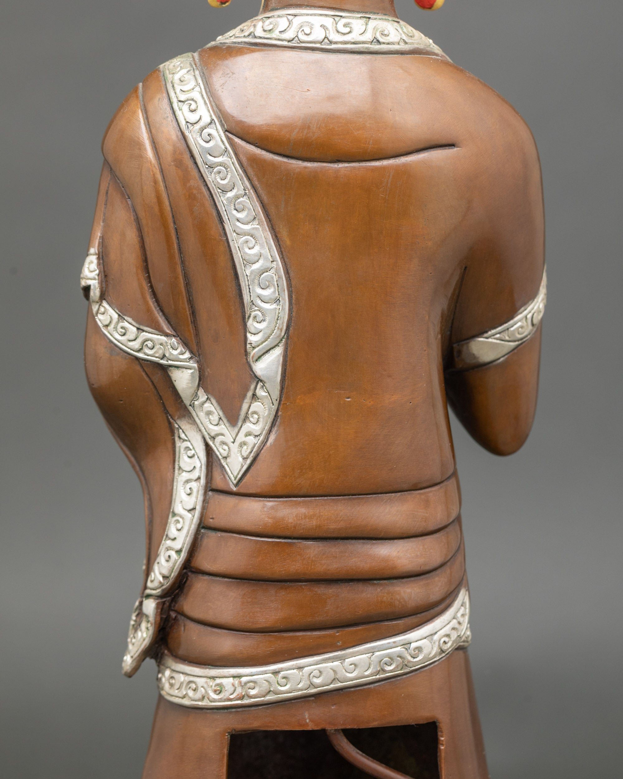 Shakyamuni Buddha with Two Disciples Statue | Handmade Nepalese Art