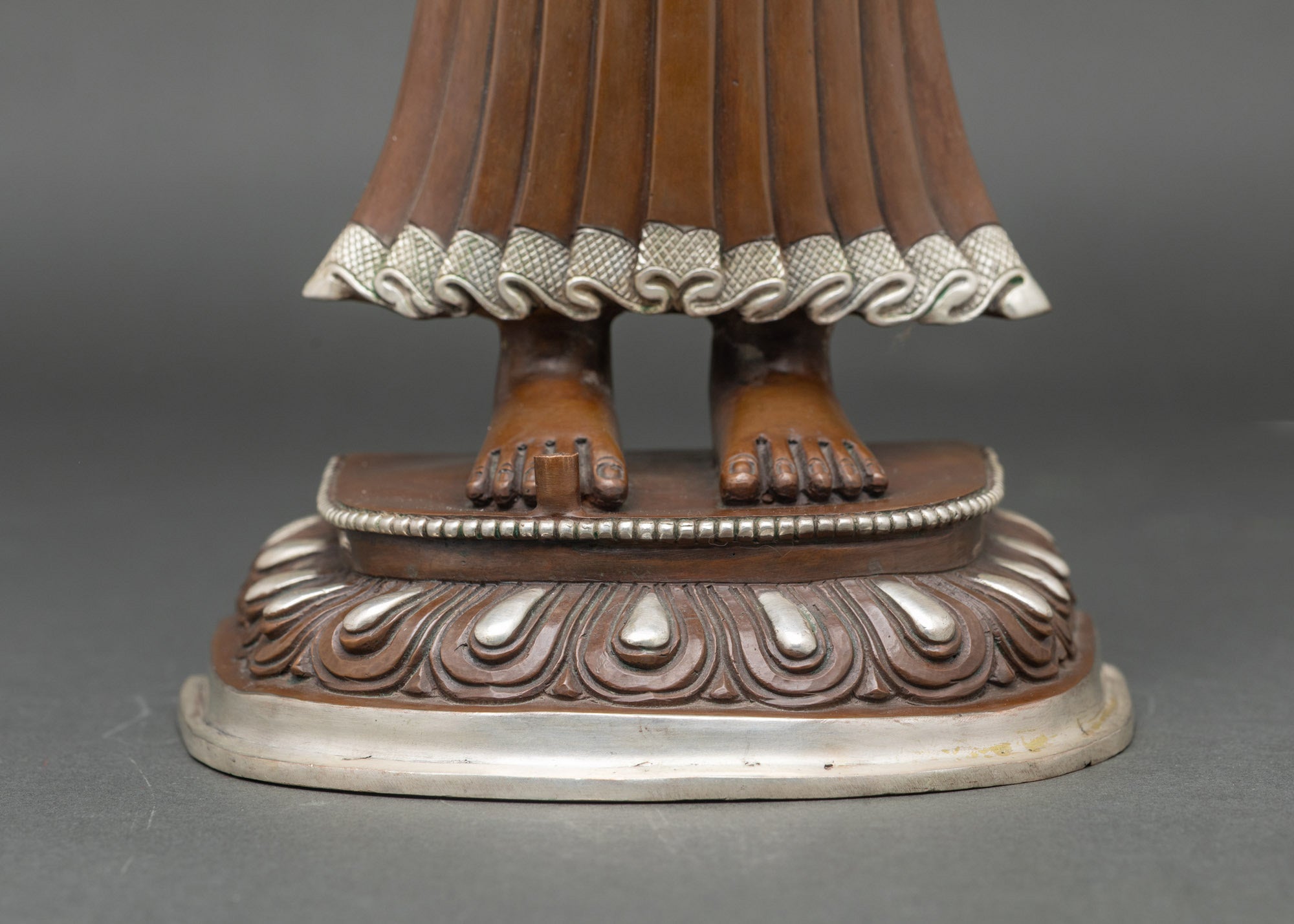 Shakyamuni Buddha with Two Disciples Statue | Handmade Nepalese Art