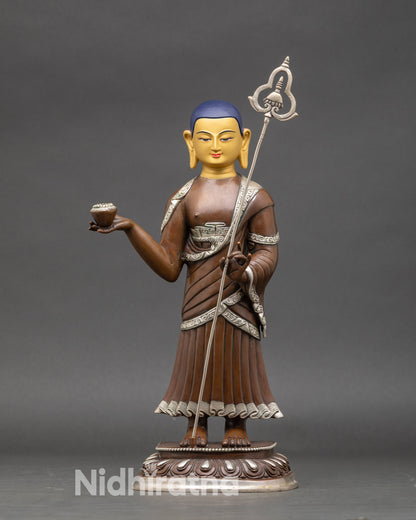 Shakyamuni Buddha with Two Disciples Statue | Handmade Nepalese Art