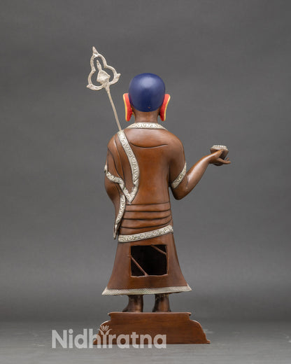 Shakyamuni Buddha with Two Disciples Statue | Handmade Nepalese Art