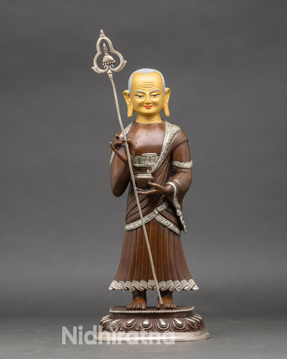 Shakyamuni Buddha with Two Disciples Statue | Handmade Nepalese Art