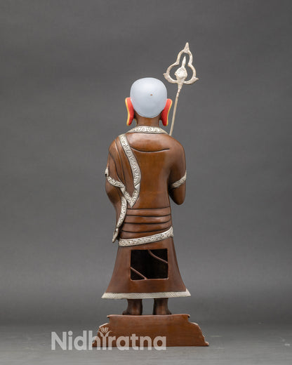 Shakyamuni Buddha with Two Disciples Statue | Handmade Nepalese Art