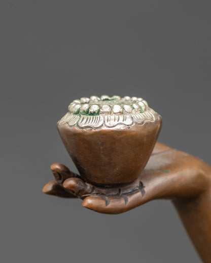 Shakyamuni Buddha with Two Disciples Statue | Handmade Nepalese Art