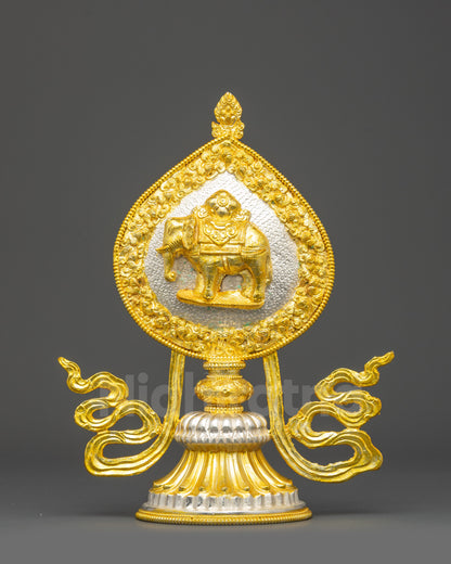 Handcrafted Chakravartin Seven Precious Possessions Set with Himalayan Buddhist symbolism