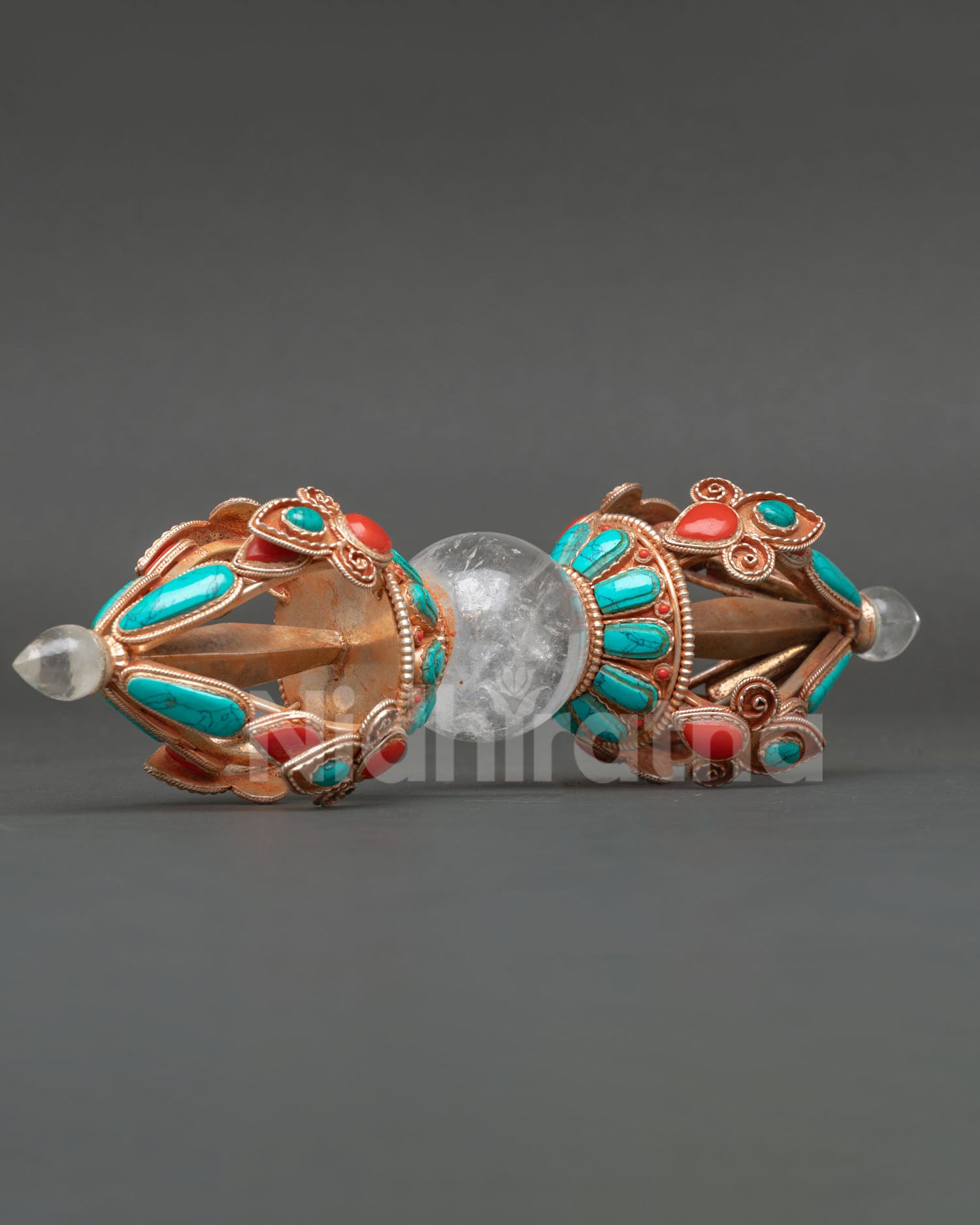Handcrafted Copper Vajra Dorje from Nepal for Buddhist Rituals
