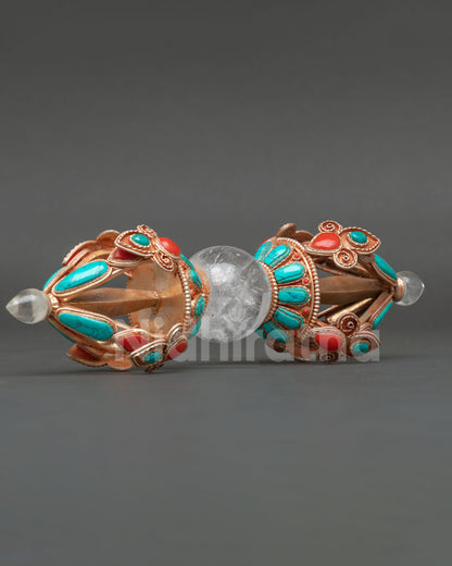 Handcrafted Copper Vajra Dorje from Nepal for Buddhist Rituals
