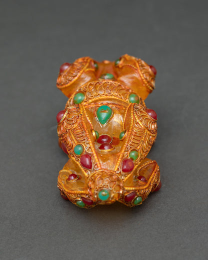 Handcrafted Crystal Dorje for Buddhist Altar and Meditation Decor
