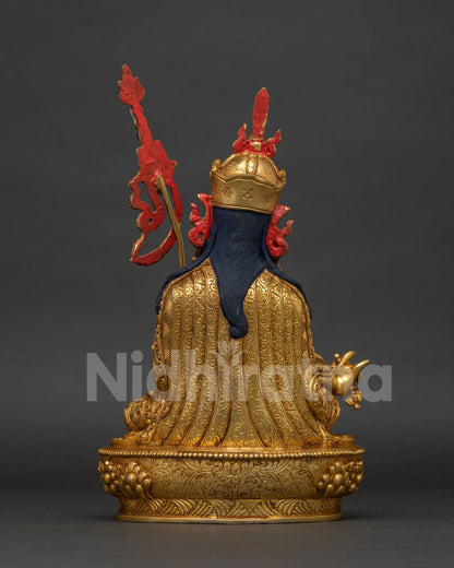 Handcrafted Guru Rinpoche Statue by Newari Artisans from Nepal.