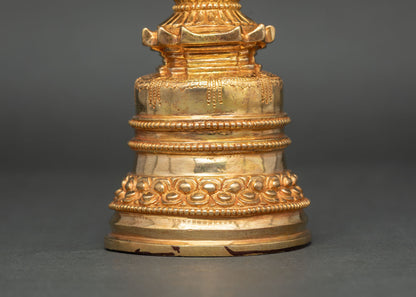 Handcrafted Nepalese Kadampa Stupa representing wisdom spiritual transformation and enlightenment