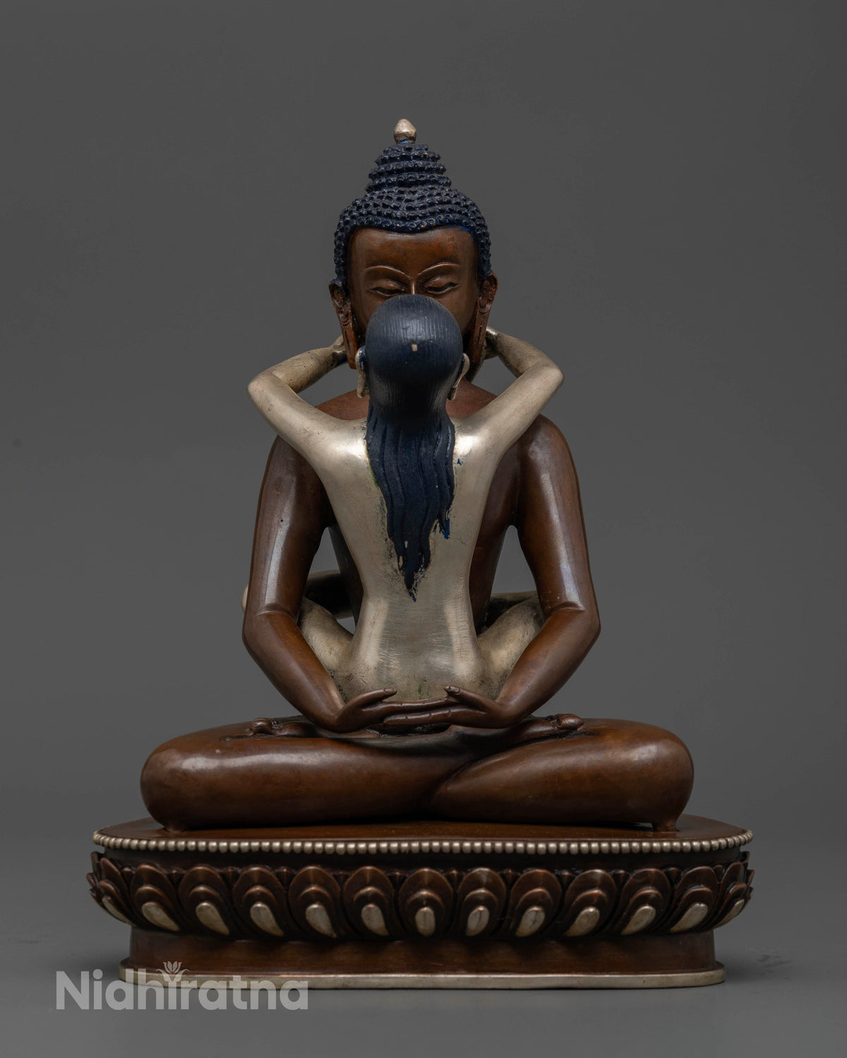 Handcrafted Samantabhadra with Consort statue by Newari artisans in Patan, Nepal