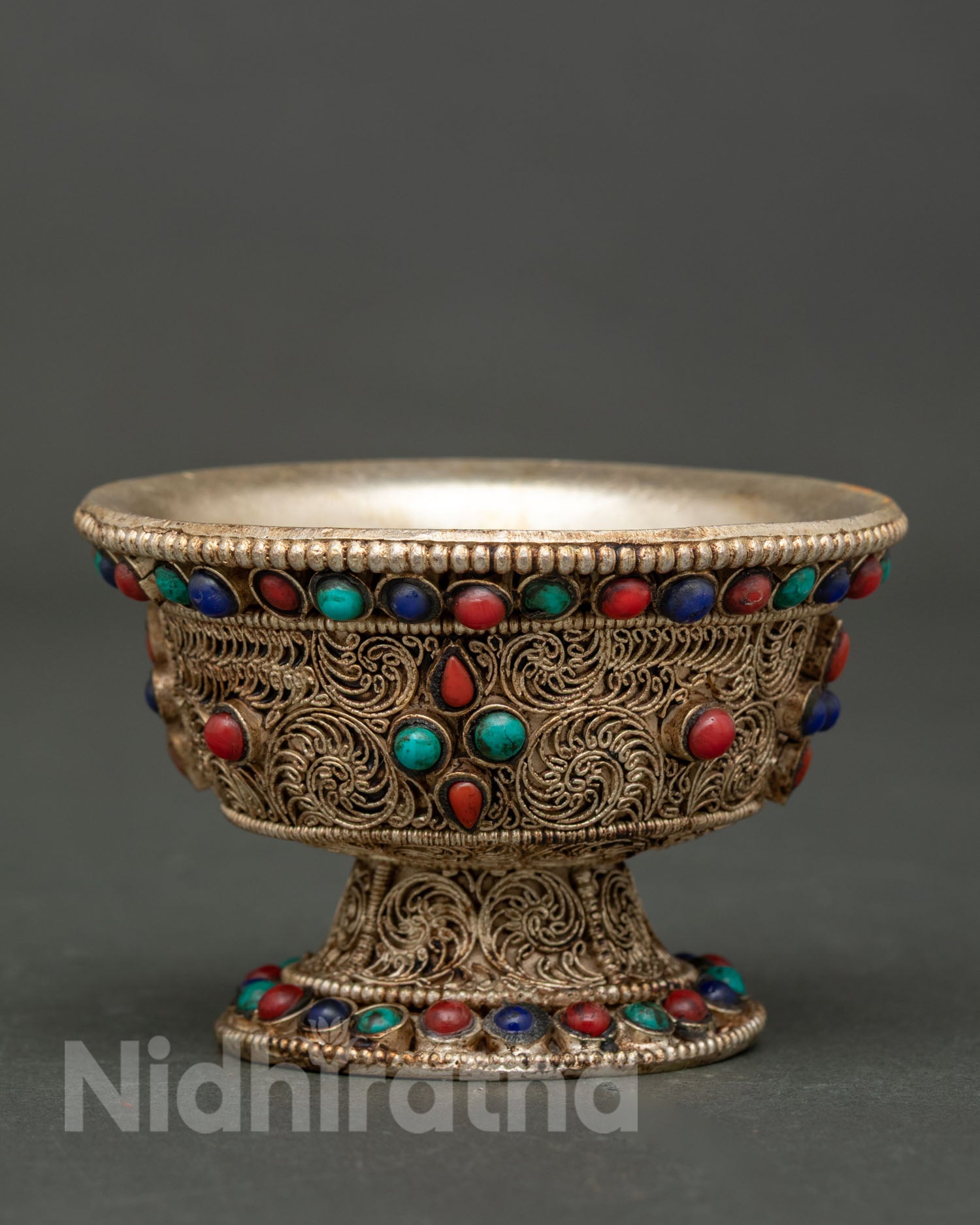 Handcrafted Buddhist Offering Bowl for meditation space and traditional water offerings