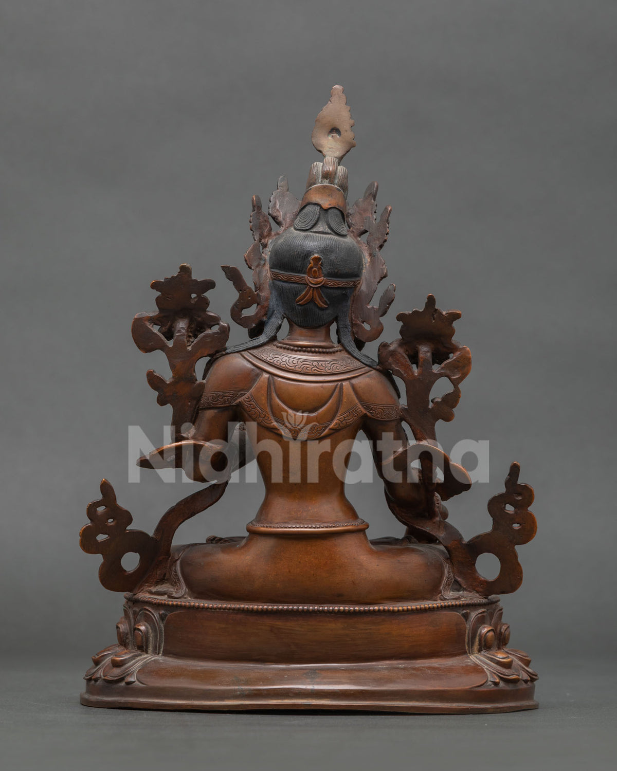 Handcrafted White Tara Statue Patan Nepal Seven All Seeing Eyes Buddhist Altar Art.