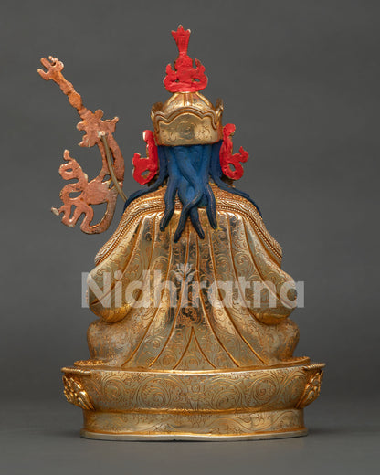 Handmade copper Tsokye Dorje statue featuring Himalayan craftsmanship and Vajrayana symbolism