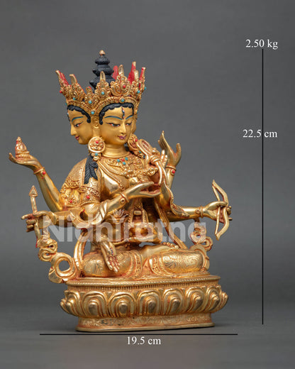 Handmade Namgyalma Statue featuring traditional Newari craftsmanship and authentic Himalayan Buddhist art