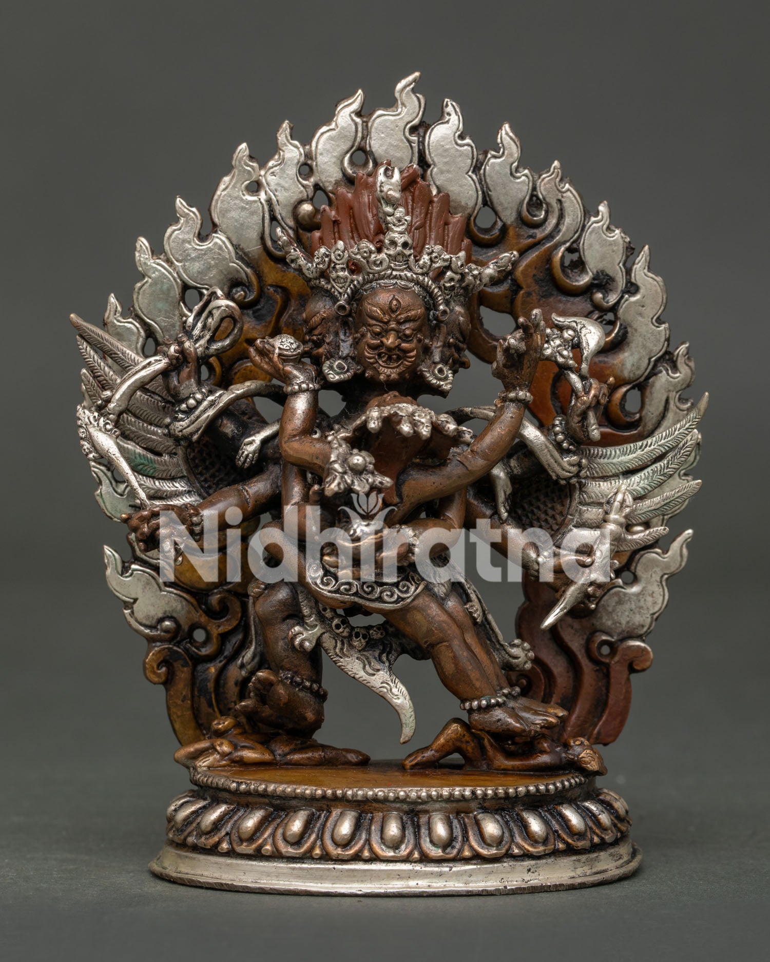 Hayagriva statue handcrafted by Newari artisans from Patan Nepal.
