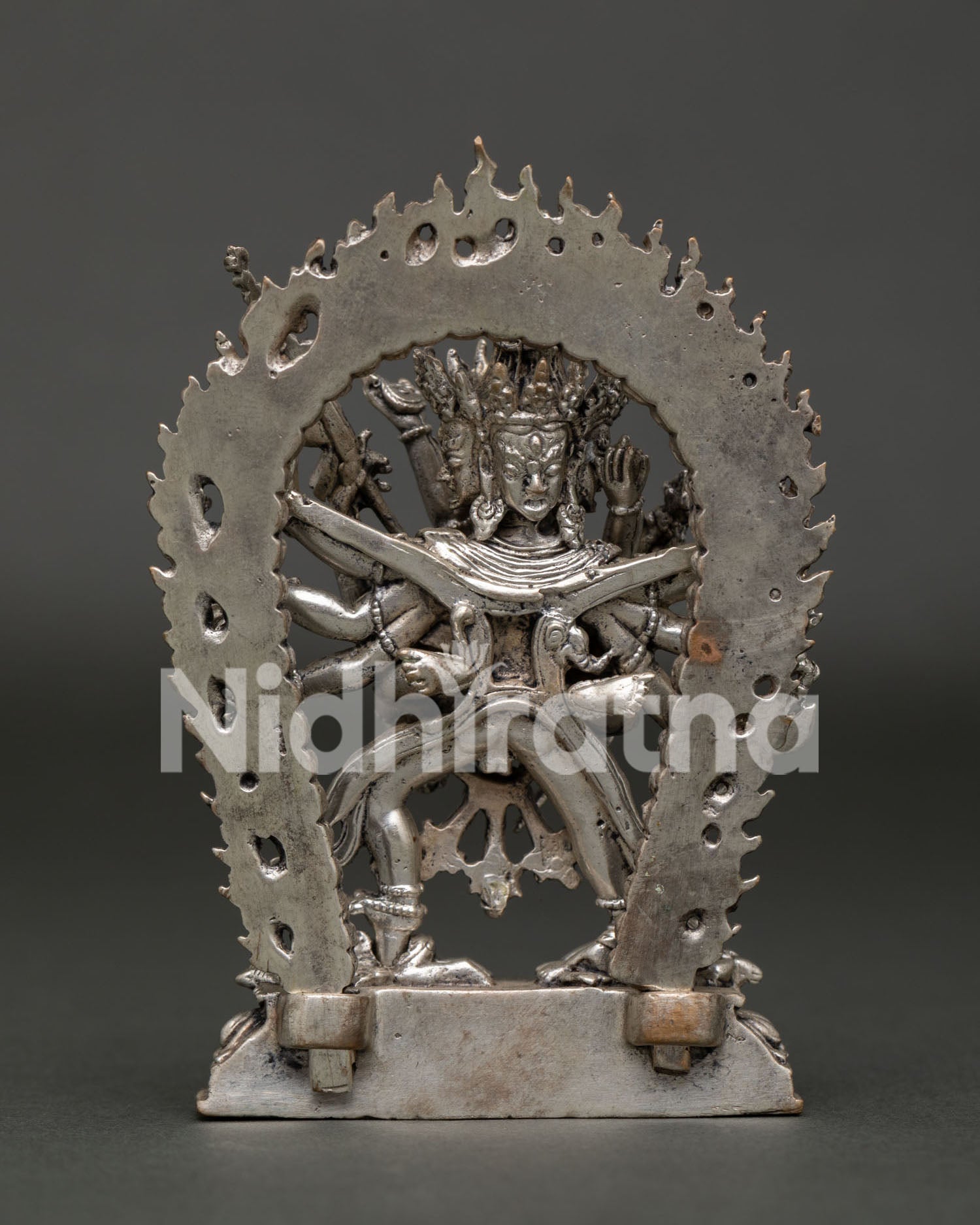 Himalayan Buddhist Kalachakra statue symbolizing spiritual transformation and wisdom.
